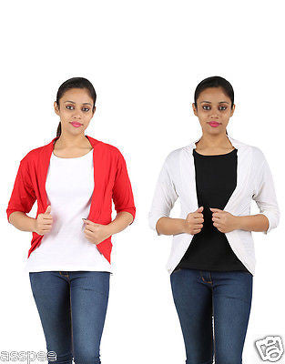 Orange and Orchid Womens Shrugs Pack of 2