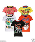 Antshrike Boys Printed Round Neck Cotton Half Sleeve T-Shirt Pack of 5
