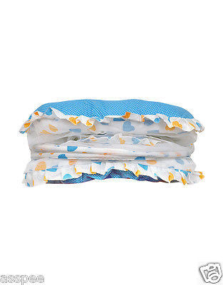 Orange and Orchid Polka Dot Print Baby Sleeping Bag and Carrier Bed - Pink