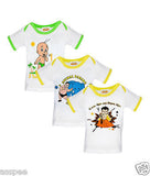 Chhota Bheem Printed Round Neck Cotton T-Shirt for Baby Boy and Girl - Pack of 3