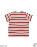 Orange and Orchid Kids Cotton Striped T-shirt Pack of 3