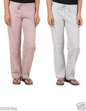 Antshrike Pack of 2 Cotton Woven Women Pyjama Nightwear Pant