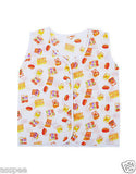 Orange and Orchid Printed Button Type Baby Jhabla Pack of 4