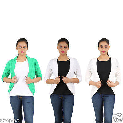 Orange and Orchid Womens Shrugs Pack of 3