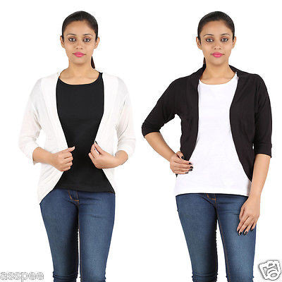 Orange and Orchid Womens Shrugs Pack of 2