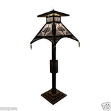 Luke and Lilly Bamboo Carved Classic Design Handcraft Stand Lamp