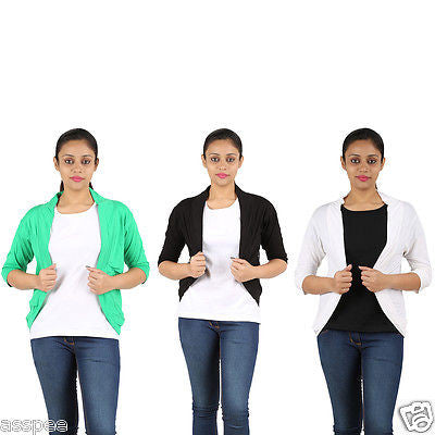 Orange and Orchid Womens Shrugs Pack of 3