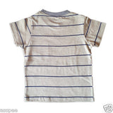 Orange and Orchid Cotton Yellow Striped Pocket Kids T-shirt