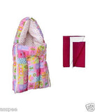 Orange and Orchid Baby Sleeping Bag With Red Color Dry Sheet
