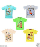 Chhota Bheem Printed Round Neck Cotton T-Shirt for Baby Boy and Girl Pack of 5