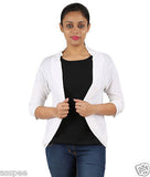 Orange and Orchid White Womens Shrugs