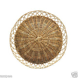 Luke and Lilly Bamboo Cane Fruit Basket With Cover
