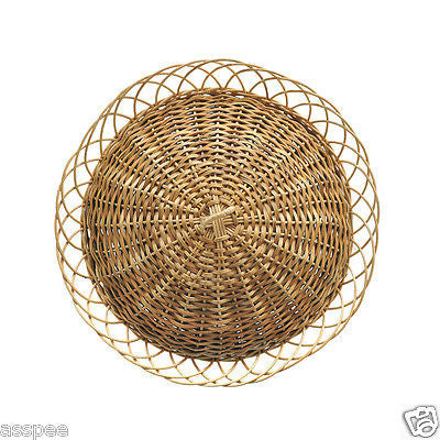 Luke and Lilly Bamboo Cane Fruit Basket With Cover
