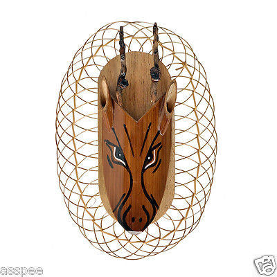 Luke and Lilly Bamboo Craft Wall Hang Deer Face Mask