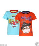 Antshrike Boys Printed Round Neck Cotton Half Sleeve T-Shirt Pack of 2