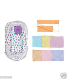 Orange And Orchid Cotton Mosquito Net Bed With Orange Color Dry Sheet & Nappy