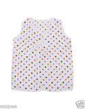 Orange and Orchid Printed Front Knot Baby Jhabla Pack of 8