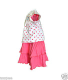 Orange and Orchid  Baby Girls Cotton Frock