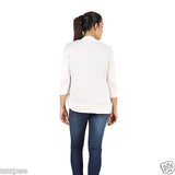 Orange and Orchid Womens Casual White Shrugs