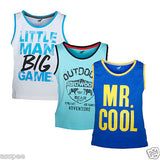 Antshrike Boys Printed Round Neck Cotton Sleeveless T-Shirt Pack of 3
