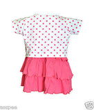 Orange and Orchid  Baby Girls Cotton Frock