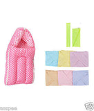 Orange and Orchid Baby Sleeping Bag With Green Color Dry Sheet & Nappy color