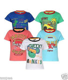 Antshrike Boys Printed Round Neck Cotton Half Sleeve T-Shirt Pack of 5