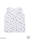 Orange and Orchid Printed Button Type Baby Jhabla Pack of 8 - White