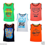 Antshrike Boys Printed Round Neck Cotton Sleeveless T-Shirt Pack of 5