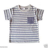 Orange and Orchid Cotton Striped Pocket Kids T-shirt Pack of 3