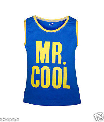 Antshrike Boys Printed Round Neck Cotton Sleeveless T-Shirt 