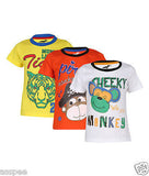 Antshrike Boys Printed Round Neck Cotton Half Sleeve T-Shirt Pack of 3