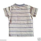 Orange and Orchid Cotton Striped  Pocket Kids T-shirt Pack of 2