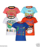 Antshrike Boys Printed Round Neck Cotton Half Sleeve T-Shirt Pack of 5