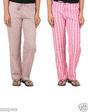 Antshrike Pack of 2 Cotton Woven Women Pyjama Nightwear Pant