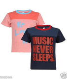 Luke and Lilly Boys Printed Round Neck Cotton Half Sleeve T-Shirt Pack of 2