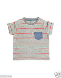 Orange and Orchid Kids Cotton Striped T-shirt Pack of 3