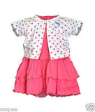 Orange and Orchid  Baby Girls Cotton Frock