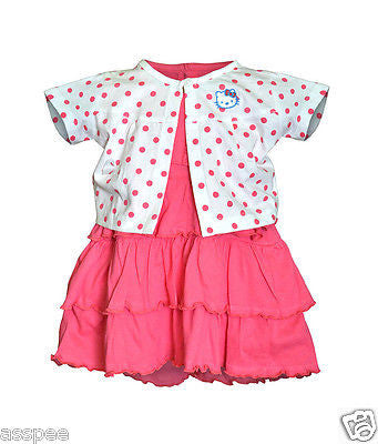 Orange and Orchid  Baby Girls Cotton Frock