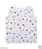 Orange and Orchid Printed Button Type Baby Jhabla Pack of 4 - White