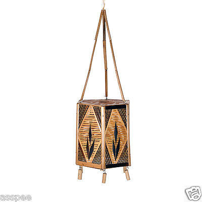 Luke and Lilly Bamboo Craft Ceiling Hang Hexagonal Shape Lamp Shade