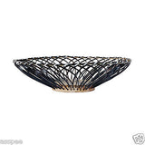 Luke and Lilly Bamboo Black Wire Craft Oval Fruit Basket