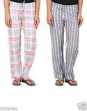 Antshrike Pack of 2 Cotton Woven Women Pyjama Nightwear Pant