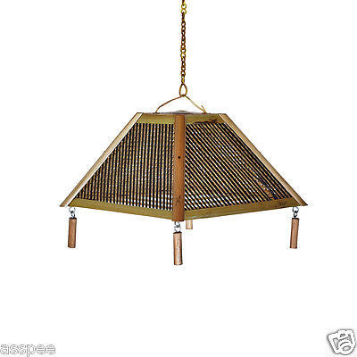 Bamboo Cane Hat Shape Hanging Lamp Shade