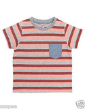Orange and Orchid Striped Cotton  Kids T-Shirt Pack of 4