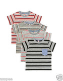 Orange and Orchid Kids Cotton Striped T-shirt Pack of 4