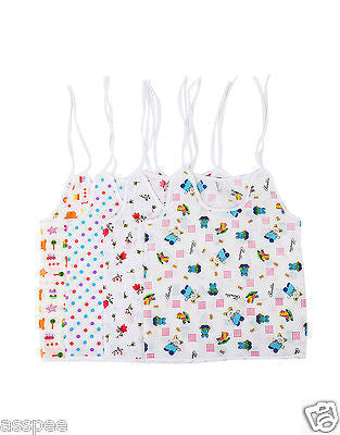 Orange and Orchid Printed Top Knot Baby Jhabla Pack of 4 - White