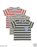 Orange and Orchid Kids Cotton Striped T-shirt Pack of 3