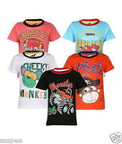 Antshrike Boys Printed Round Neck Cotton Half Sleeve T-Shirt Pack of 5