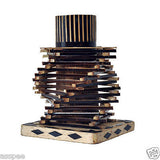 Luke and Lilly Bamboo Wire Craft Spiral Flower Stand and Candle Holder 2in1